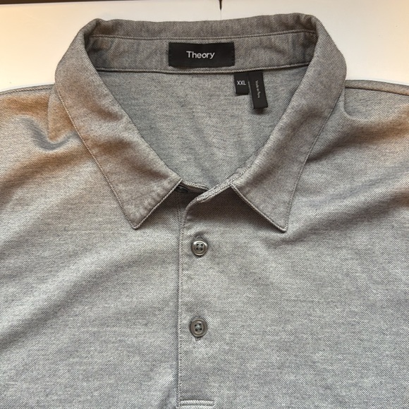 Theory Gray Polo Shirt - Picture 3 of 8